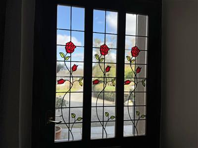 HALF GLAZED ENTRANCE DOOR TO